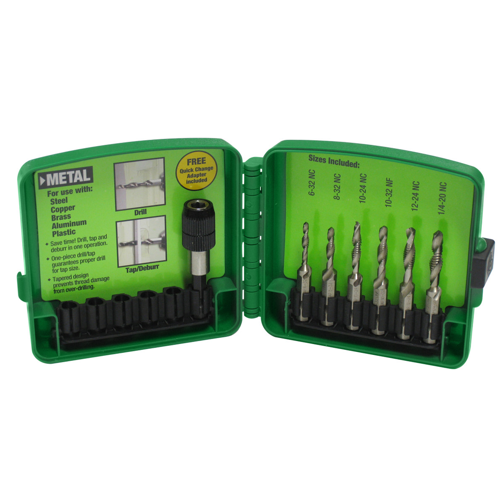 Mayer-DDS-6-32 to 1/4-20 6-piece Drill Tap Set-1