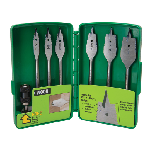 50122380 - Self-Feeding Spade Bit Kit (6PC)