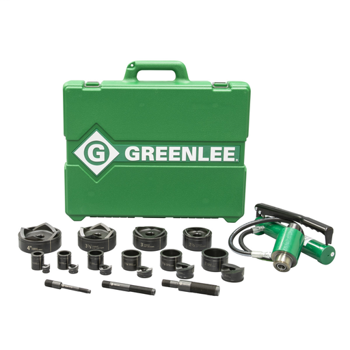 Mayer-DDS-11-Ton Hydraulic Knockout Kit with Hand Pump and Slug-Buster® 1/2" - 4"-1