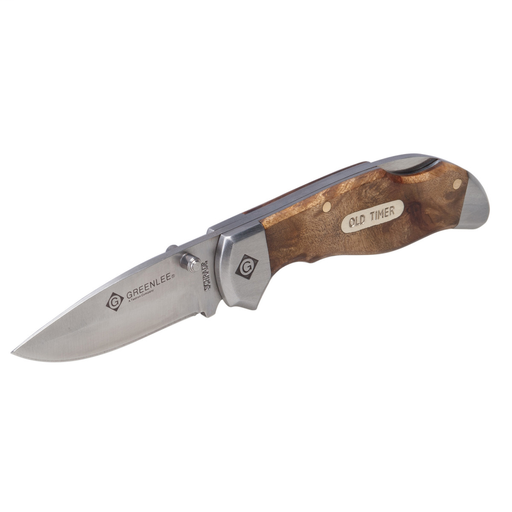 Mayer-DDS-Drop Point Pocket Knife, Wood-1