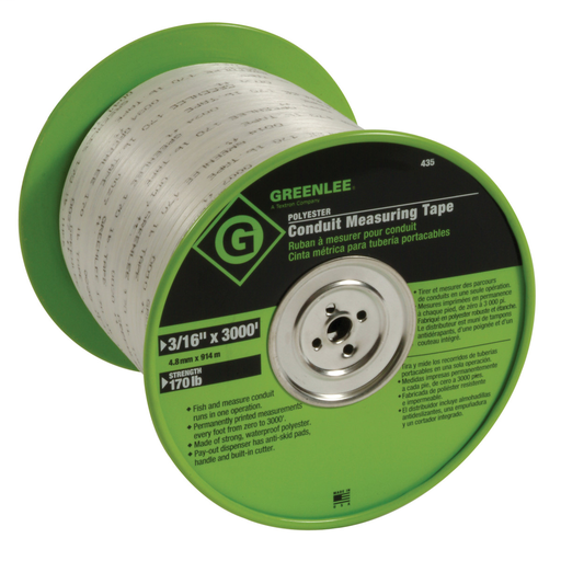 Mayer-DDS-Conduit Measuring Tape 3/16" × 3000' (4.8 mm × 914 m)-1