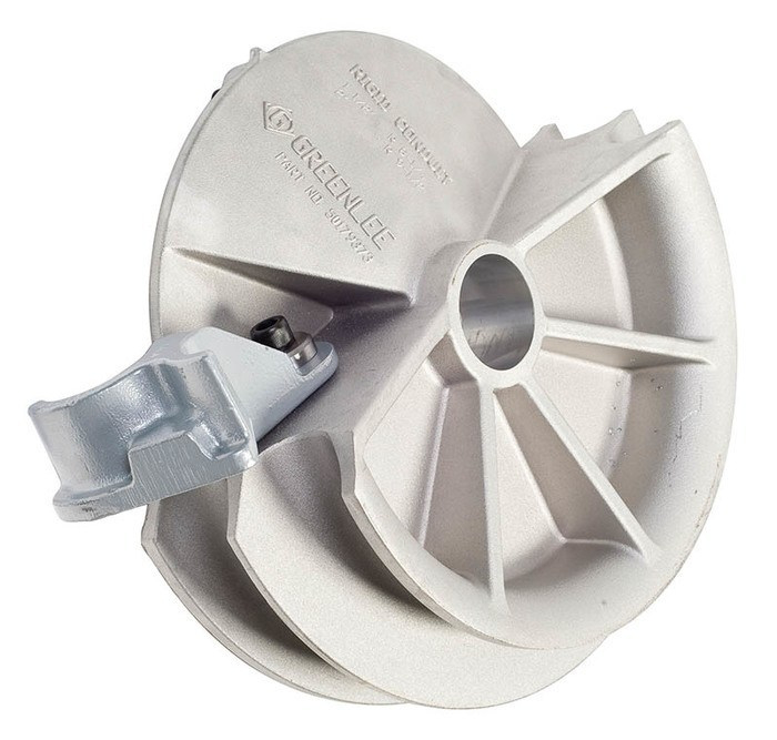 Product image for Greenlee 17937 1-1/2 to 2" Rigid Electric Conduit Bender Shoe