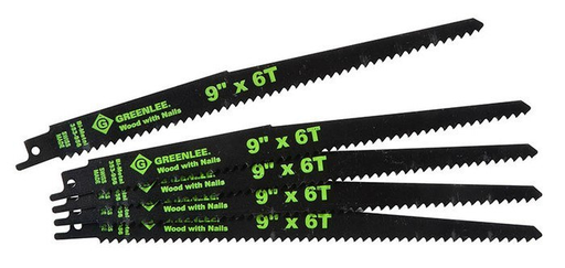 Greenlee 353-956 9 x 3/4 x 0.05 Inch Bi-Metal Straight Back Reciprocating Saw Blade Product image for Greenlee 353-956 9 x 3/4 x 0.05 Inch Bi-Metal Straight Back Reciprocating Saw Blade