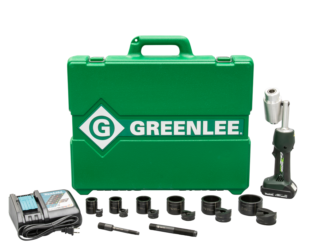 Greenlee LS50L11B 18 Volt Battery Powered Knockout Punching Tool Kit