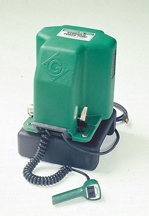 Product image for Greenlee 980 220VAC 1-1/2 Hp 10000 PSI Pendant Switch Electric Hydraulic Power Pump