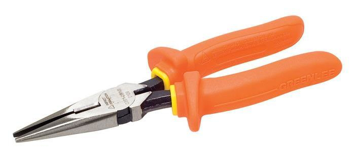 Product image for Greenlee 0351-08-INS Pliers, Long Nose, 8" Nose,Molded
