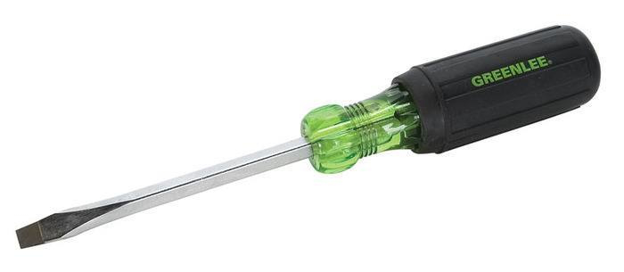 Product image for Greenlee 0153-11C 1/4" x 4" Heavy-Duty Screwdriver, Keystone Tip