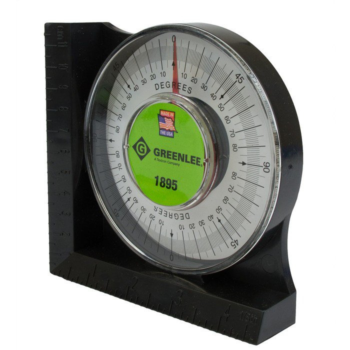 Product image for Greenlee 1895 Large Angle Protractor and Magnetic Base