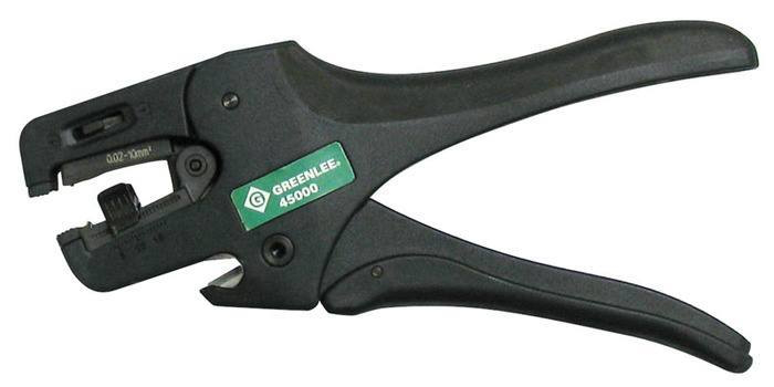 Product image for Greenlee 45000 34 to 10 AWG Solid and Stranded Self Adjusting Wire Stripper