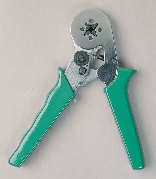 Product image for Greenlee K30GL 6.9" 25 to 10 AWG Adjustable Full Cycle Ratchet Crimping Tool