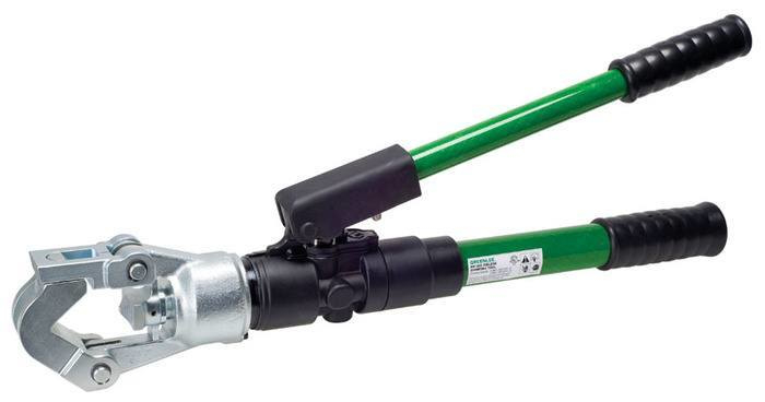 Product image for Greenlee HK12ID 26" 4 AWG to 1000 MCM Copper Hand Hydraulic Flip Open Dieless Crimping Tool