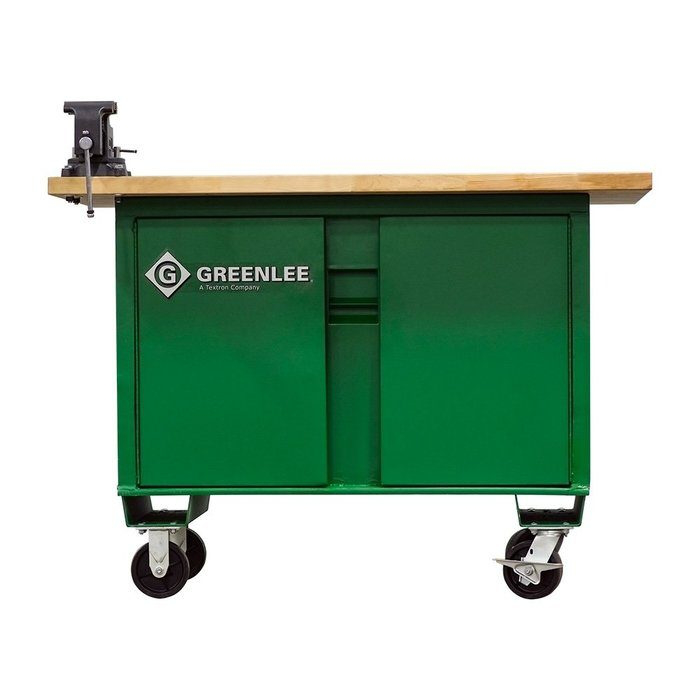 Product image for Greenlee 3548SLS Training Center Workbench, 24" x 36" Box, 36" x 48" Maple Wood Top, 16ga Steel