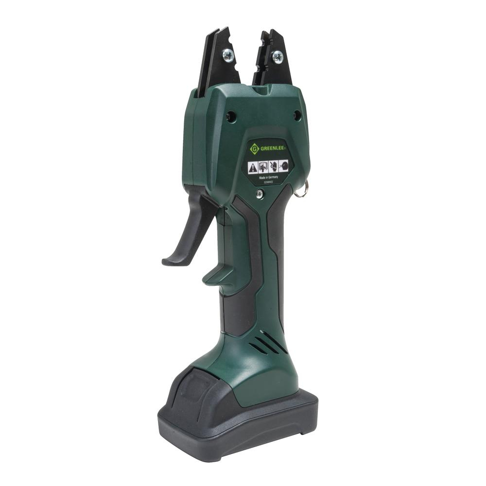 Product image for Greenlee EK50ML13811 1.53 Ton 10 AWG Rotatable Flip-Top Head Lithium-Ion Battery Powered Crimping Tool
