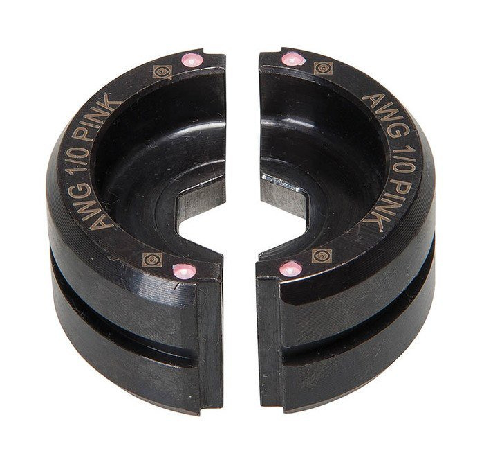 Product image for Greenlee KC22-1/0 Pink Copper Crimping Tool Die