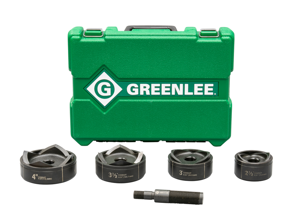 Product image for Greenlee 7304 2-1/2 to 4" Manual Hydraulic Knockout Punch Driver Kit
