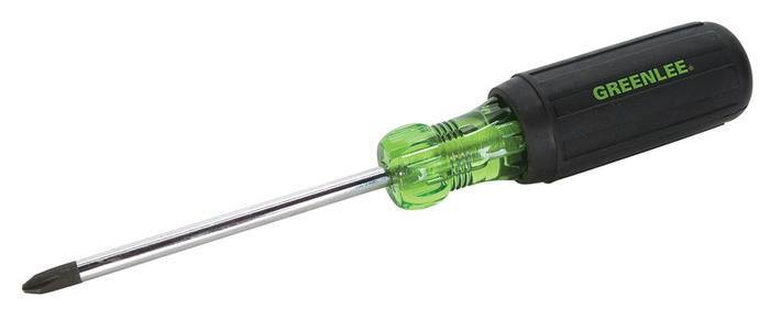 Product image for Greenlee 0153-33C 8-5/16" Black/Green Phillips/Heavy Duty Screwdriver