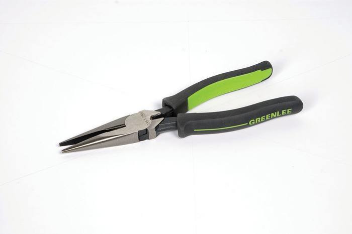 Product image for Greenlee 0351-06M 6" Pliers Long Nose Side Cutting, Molded
