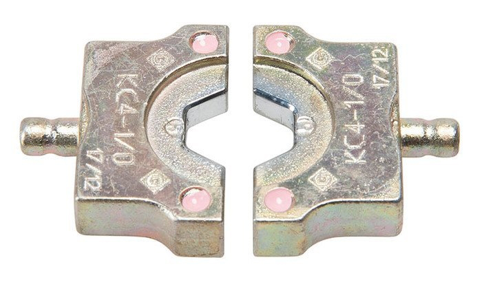 Product image for Greenlee KC4-1/0 Pink Copper Crimping Tool Die