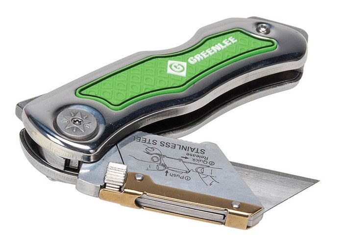 Product image for Greenlee 0652-22 Lock-Back Folding Utility Knife