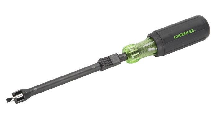 Product image for Greenlee 0453-14C 3/16" x 6" Screw-Holding Driver, Slotted Tip