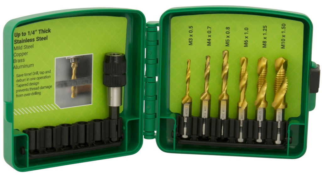 Product image for Greenlee DTAPSSKITm Metric Ss Dtap Kit ((Pkg)