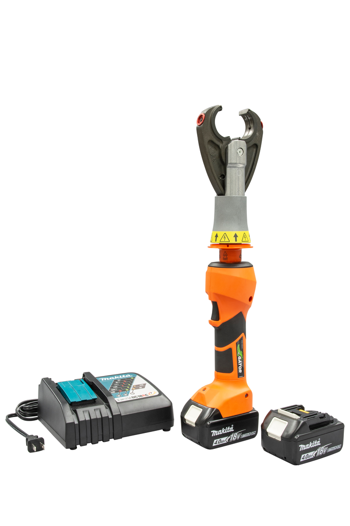 Product image for Greenlee EK628VX11 6-Ton Insulated Crimper w/ CJ22 Head & 120V Charger