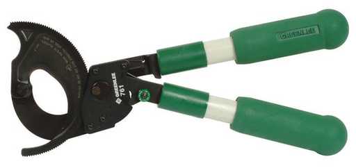 Greenlee 761 10-3/4" 750 MCM Copper Ratchet Cable Cutter Product image for Greenlee 761 10-3/4" 750 MCM Copper Ratchet Cable Cutter