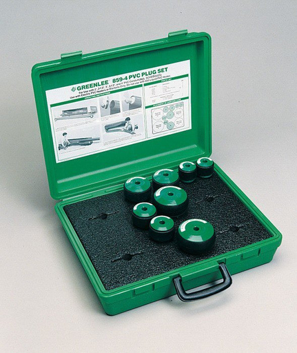 Greenlee 859-4 2 to 4" PVC Plug Set Product image for Greenlee 859-4 2 to 4" PVC Plug Set