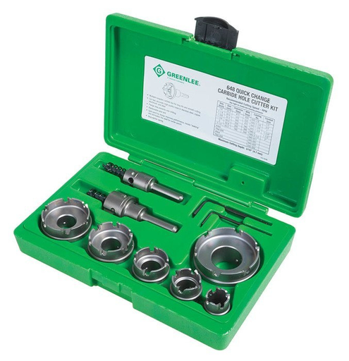 Mayer-DDS-8PC Quick-Change Carbide-Tipped Hole Cutter Set (7/8" - 2-1/2")-1