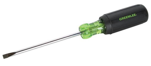 Greenlee 0153-21C 3/16" x 4" Heavy-Duty Screwdriver, Cabinet Tip Product image for Greenlee 0153-21C 3/16" x 4" Heavy-Duty Screwdriver, Cabinet Tip