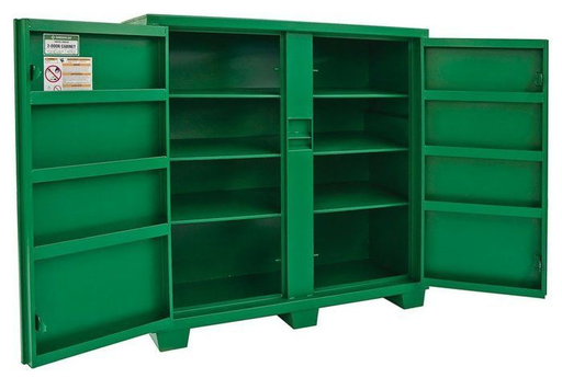 Greenlee 5660L 46 cu.ft Utility Storage Cabinet, 16ga Steel, w/ Recessed/Concealed Lock Protection, 60"H x 59"W x 24"D Product image for Greenlee 5660L 46 cu.ft Utility Storage Cabinet, 16ga Steel, w/ Recessed/Concealed Lock Protection, 60"H x 59"W x 24"D