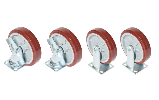 Product image for Greenlee CRSL8 Caster Kit, 8" W/Side Lock