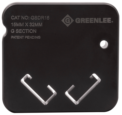 Product image for Greenlee Gsdr15 Dies, Din-G Section (Pkg(Pkgd)