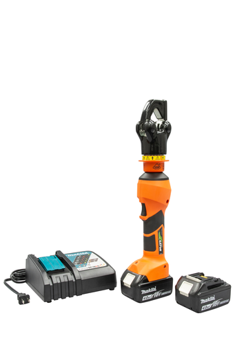 Product image for Greenlee EK6IDCVX11 6-Ton Insulated Crimper w/ 6ID Head & 120V Charger
