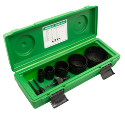 Greenlee 835 Electrician's Bi-Metal Hole Saw Kit, 1/2" thru 4", with Case