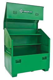 Product image for Greenlee 3648 34 cu.ft Piano-Style Slant-Top Jobsite Storage Box, 16ga Steel, 34"H x 48"W x 30"D