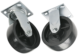 Greenlee 703 6" Diameter Molded Hard Caster, 2" Tread, 2000lb Capacity (Set of 2 Rigid / 2 Locking Swivel)