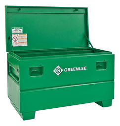 Product image for Greenlee 2448 16.6 cu.ft Heavy Duty Jobsite Chest, 16ga Steel, Steel Recessed/Concealed Lock Protection, 25"H x 48"W x 24"D