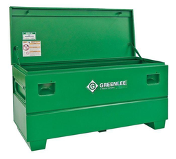 Product image for Greenlee 2460 28.8 cu.ft Heavy Duty Jobsite Chest, 16ga Steel, Steel Recessed/Concealed Lock Protection, 25"H x 59"W x 24"D