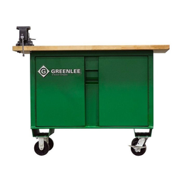 Greenlee 3548SLS Training Center Workbench, 24" x 36" Box, 36" x 48" Maple Wood Top, 16ga Steel
