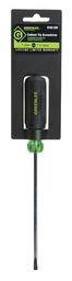 Greenlee 0153-22C 9-3/4 Inch Black/Green Round Shank Cabinet/Flat Screwdriver