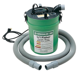 Greenlee 390 101.2 CFM 120VAC 1/2 Hp Horizontal Discharge Compact Blower or Vacuum Power Fishing System