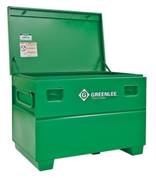 Product image for Greenlee 3048 25 cu.ft Heavy Duty Jobsite Chest, 16ga Steel, Steel Recessed/Concealed Lock Protection, 30"H x 48"W x 30"D