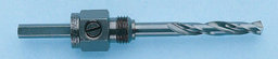 Greenlee 37157 1/4" High Speed Steel Round with 3 Flat Shank Small Hole Saw Arbor