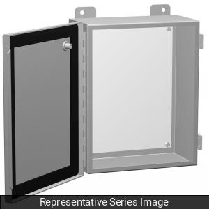 Hammond Manufacturing 1414PHE 6 x 4 x 6 Inch NEMA 12/13 Gray 16/14 Gauge Steel Enclosure with Panel Hammond Manufacturing 1414PHE 6 x 4 x 6 Inch NEMA 12/13 Gray 16/14 Gauge Steel Enclosure with Panel