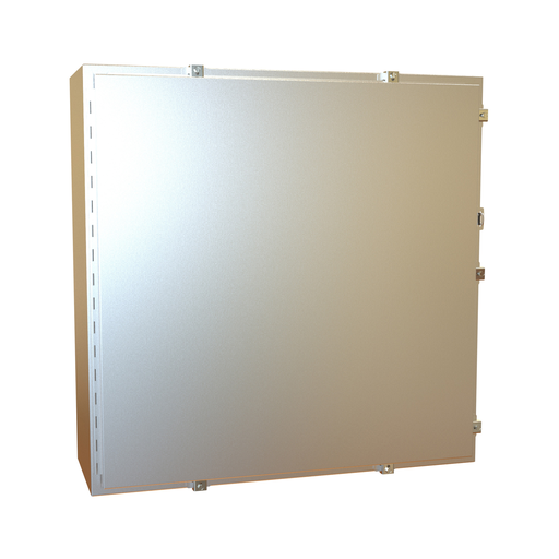 Product image for Hammond Manufacturing 1418N4SSLL12 36 x 12 x 36 Inch NEMA 4X Brushed 304 Stainless Steel 1-Door Enclosure with Panel