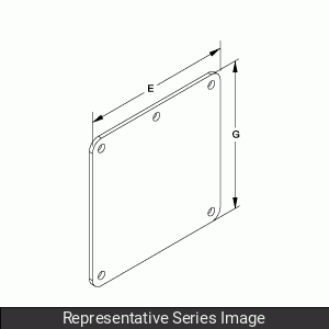 Product image for HMND 1487CHSS N4X WIREWAY 4X4 COVER