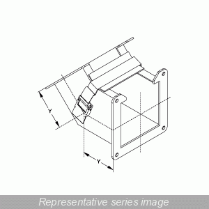 Product image for HMND 1485E4P 45" ELBOW INSIDE OPENI
