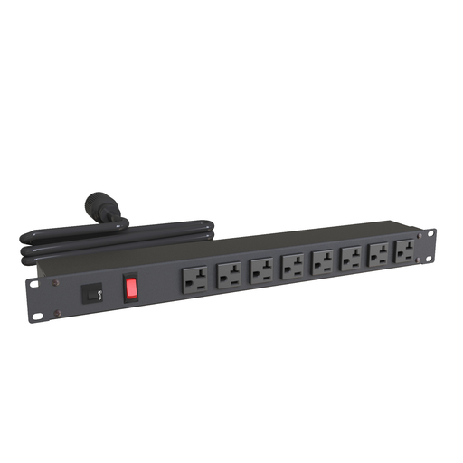 Product image for HMND 1589H8F1BKRF 20A RACK MOUNT, 8
