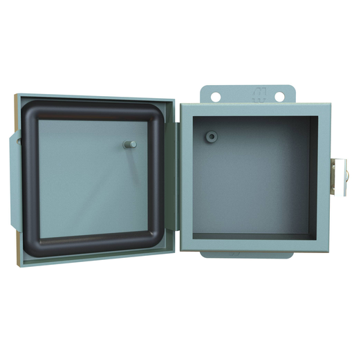 Product image for Hammond Manufacturing 1414PHA 4 x 3 x 4 Inch NEMA 12/13 Gray 16/14 Gauge Steel 1-Door Enclosure